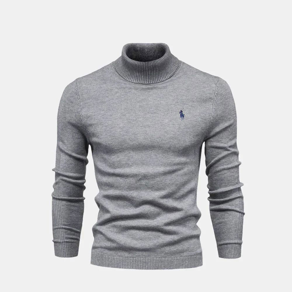 R&L - Turtleneck Wool Knit Sweater