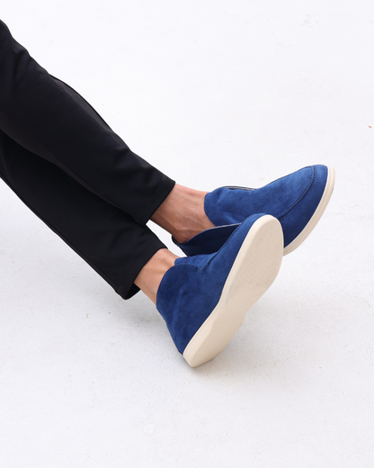 High-top suede slip-ons