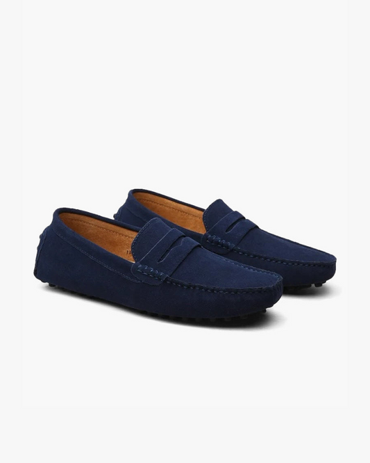 Suede driving loafers