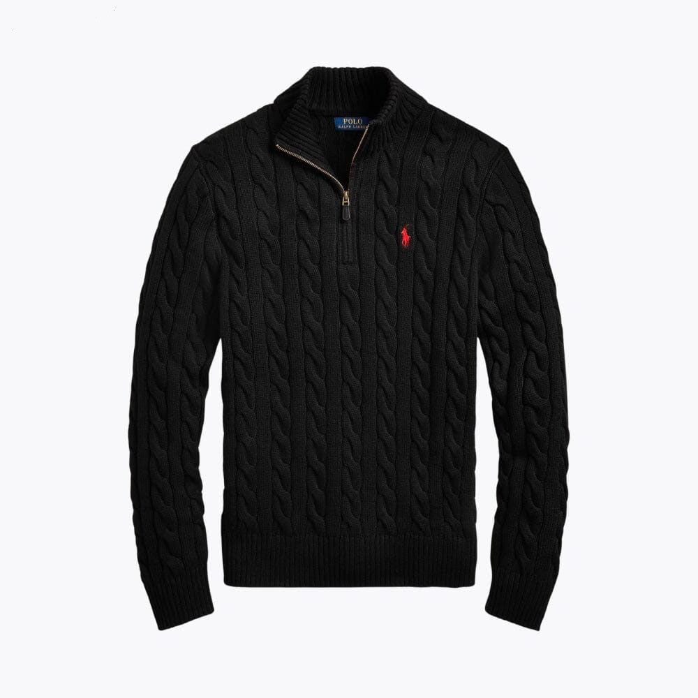 R&L - Heavyweight Quarter-Zip Knit Sweater