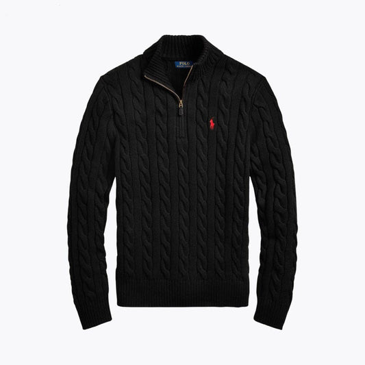 R&L - Heavyweight Quarter-Zip Knit Sweater