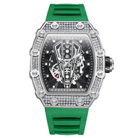 Silver / Green