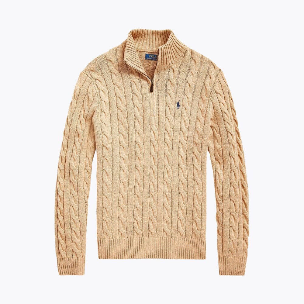 R&L - Heavyweight Quarter-Zip Knit Sweater