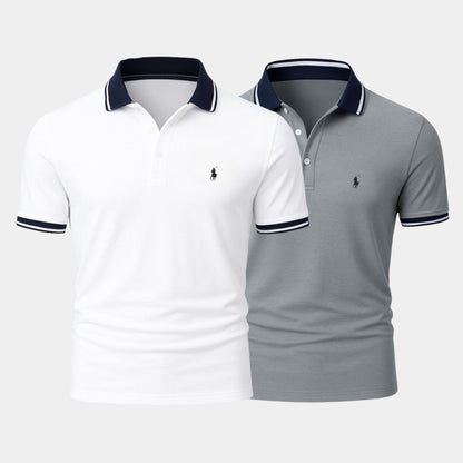 R&L - Slim-Fit Cotton-Blend Shirt - [Buy 1, Get 1 Free]