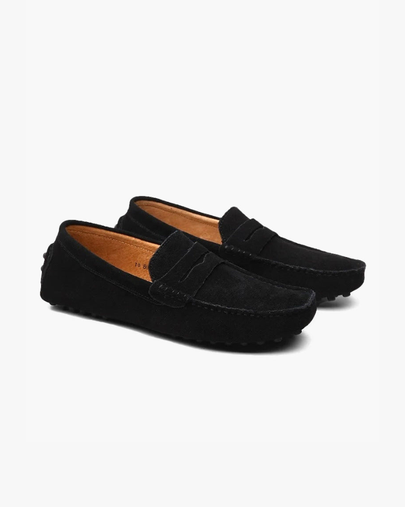 Suede driving loafers
