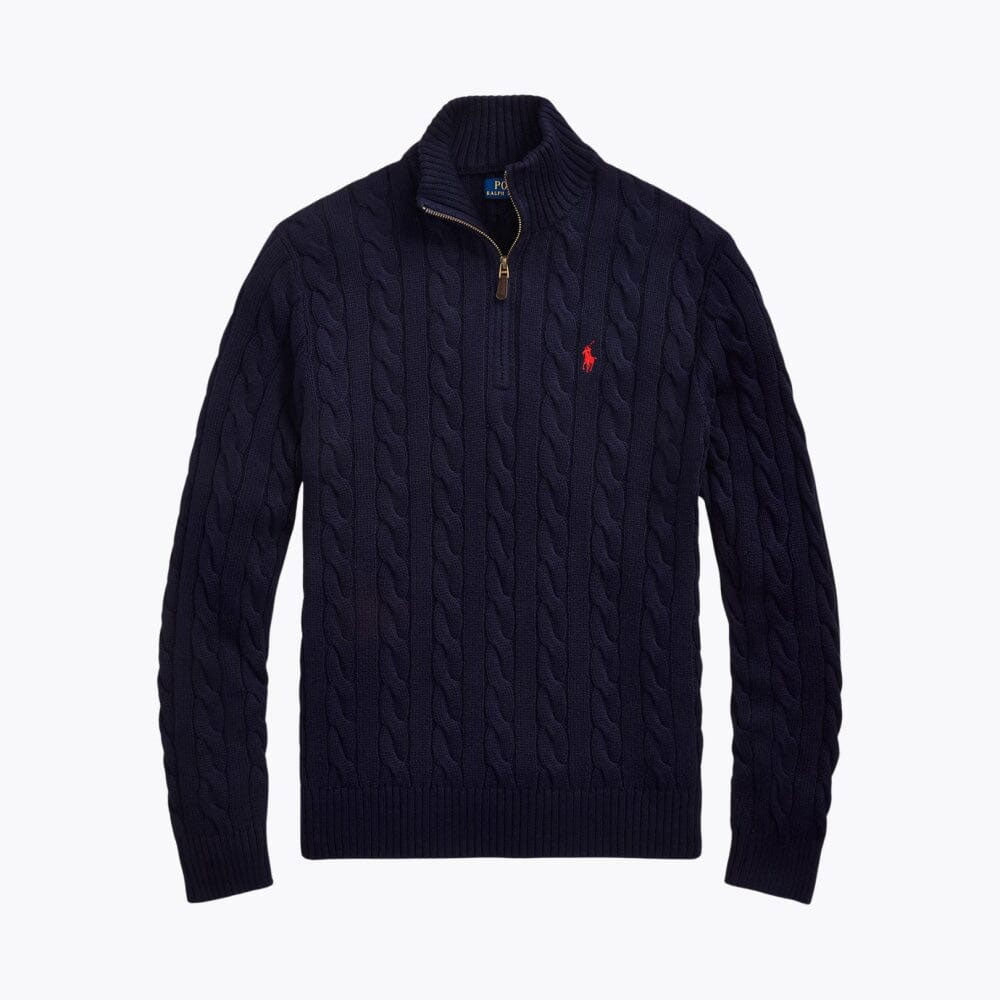 R&L - Heavyweight Quarter-Zip Knit Sweater