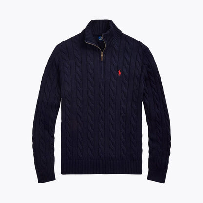 R&L - Heavyweight Quarter-Zip Knit Sweater