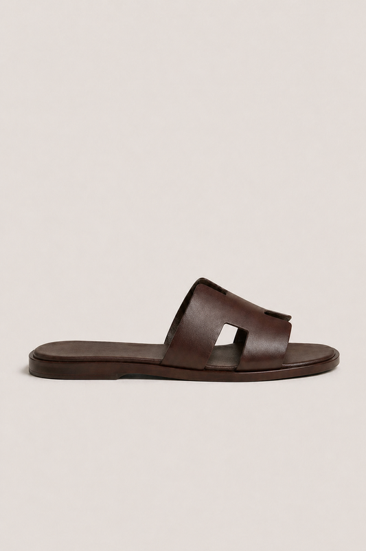 Roberth Suede Sandal Dark Brown