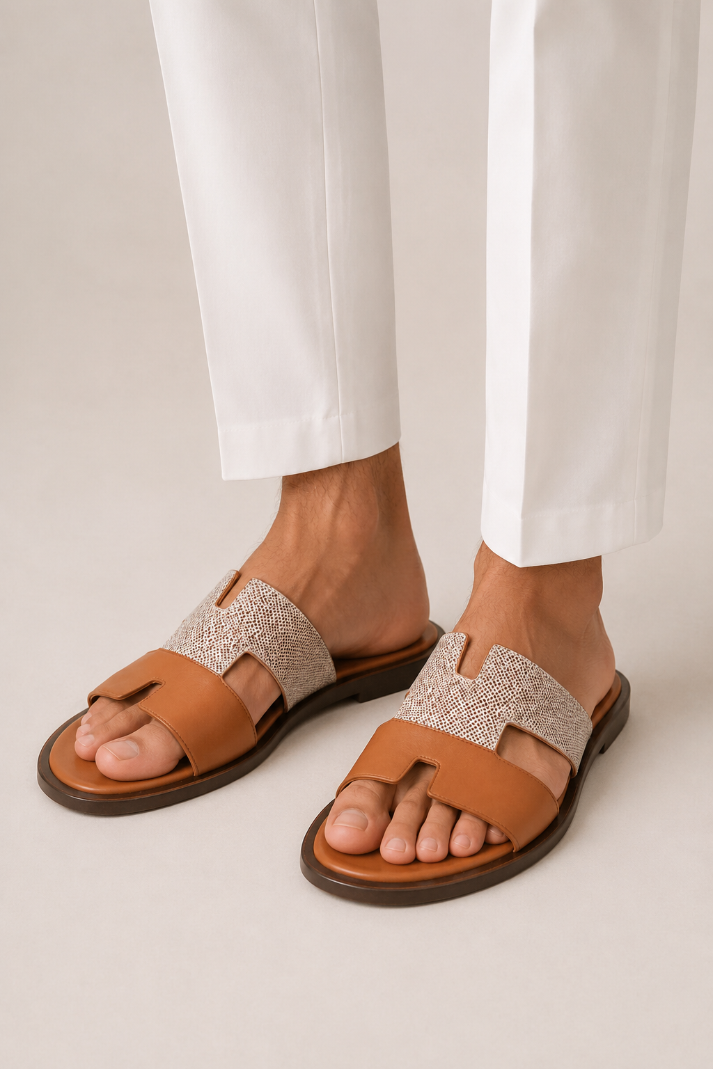 Roberth Suede Sandal Brown/Tan