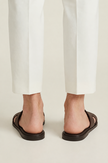 Roberth Suede Sandal Dark Brown