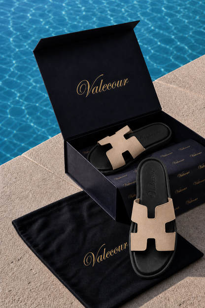 Valero Suede Sandal Beige