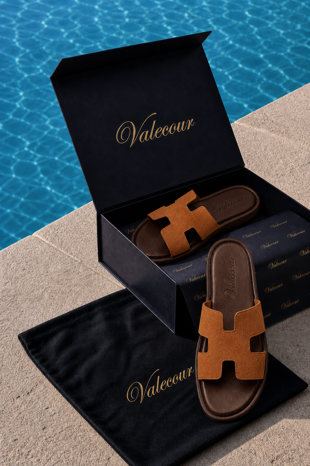Valero Suede Sandal Brown