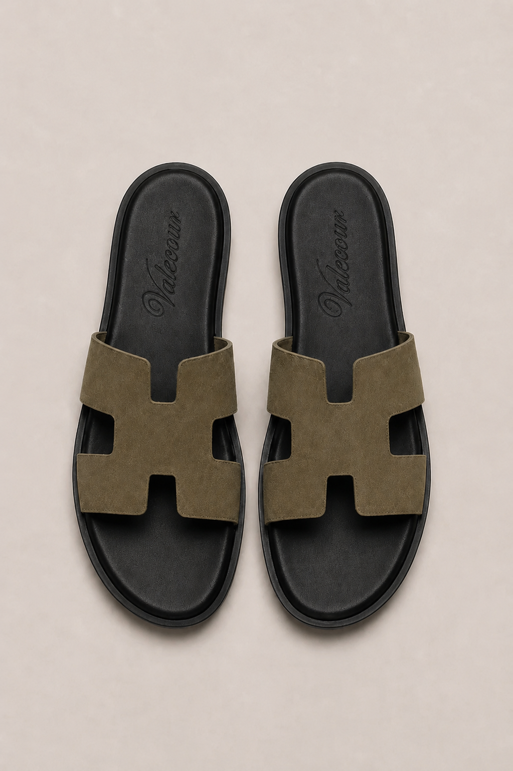 Valero Suede Sandal Olive