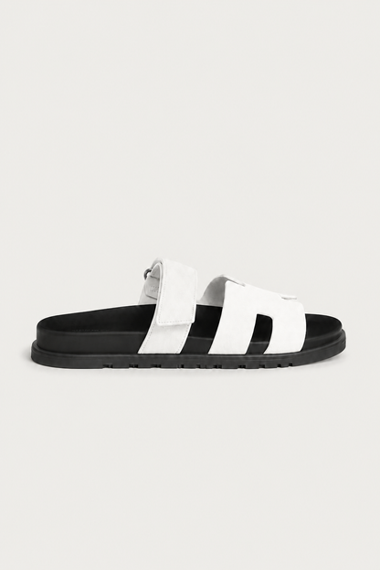 Ferrier Sandal White/Black