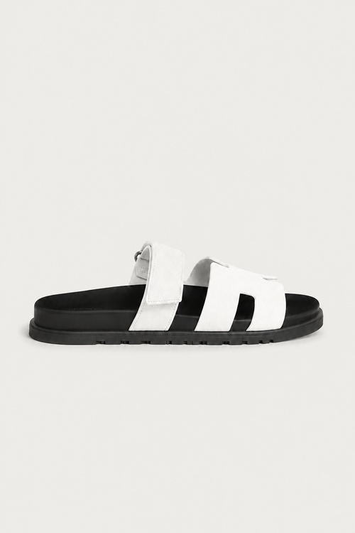 Ferrier Sandal White/Black