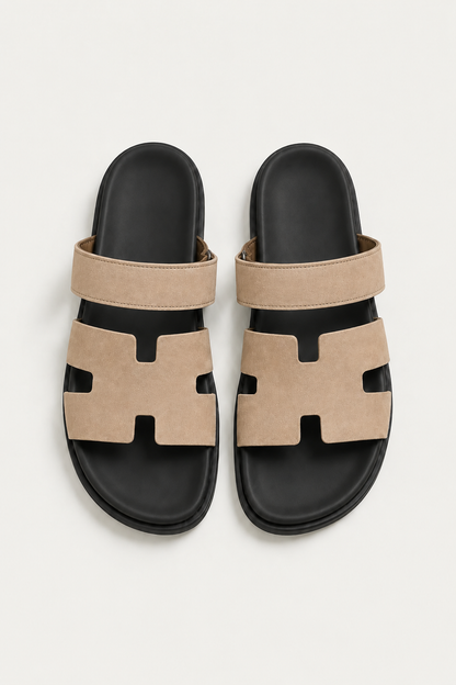 Ferrier Sandal Black/Beige