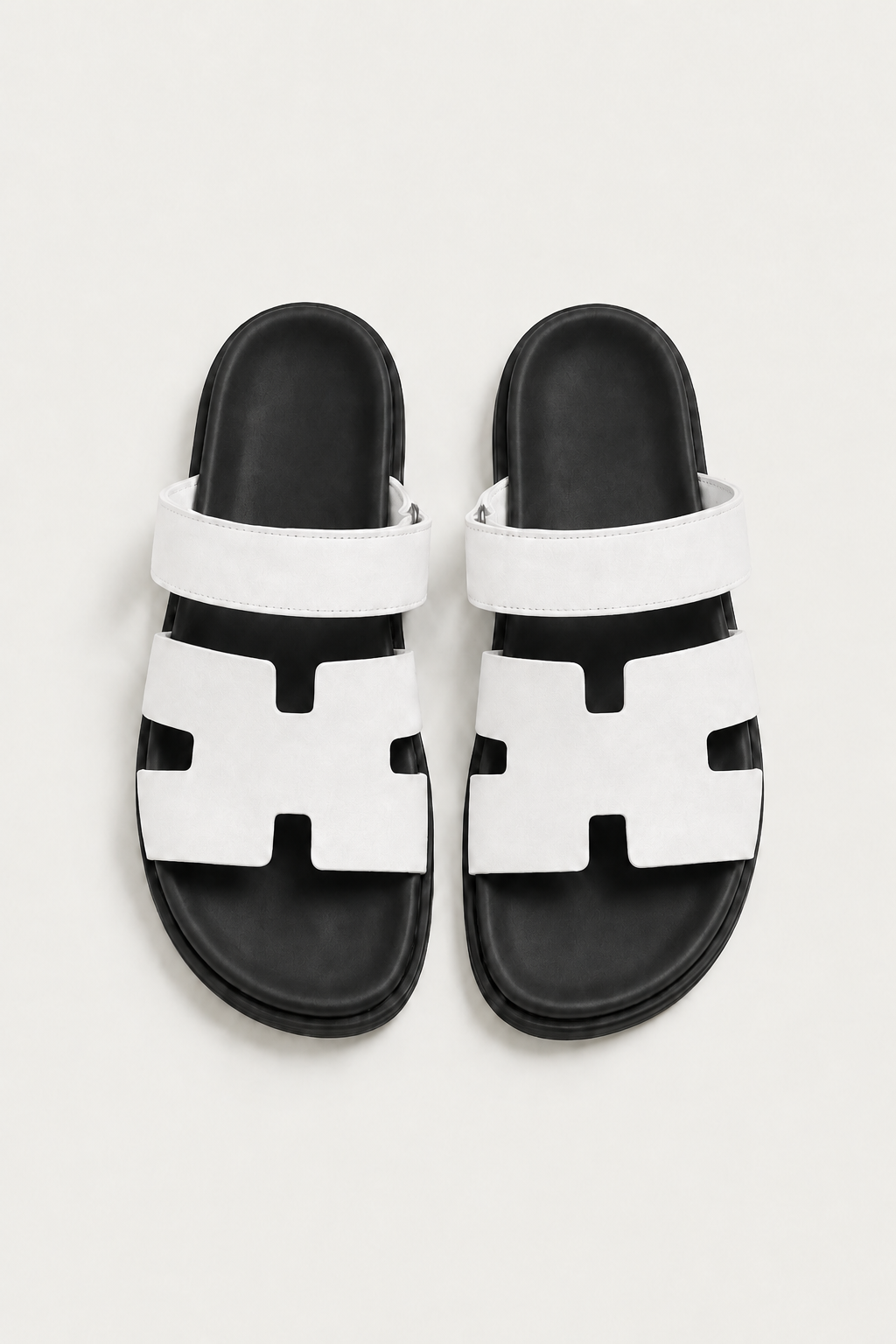 Ferrier Sandal White/Black