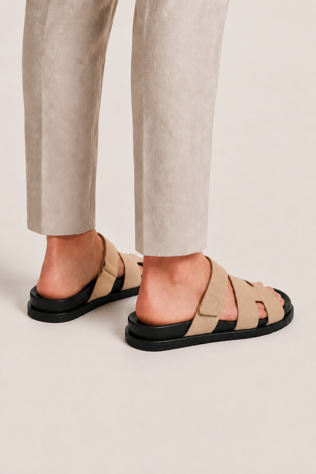 Ferrier Sandal Black/Beige