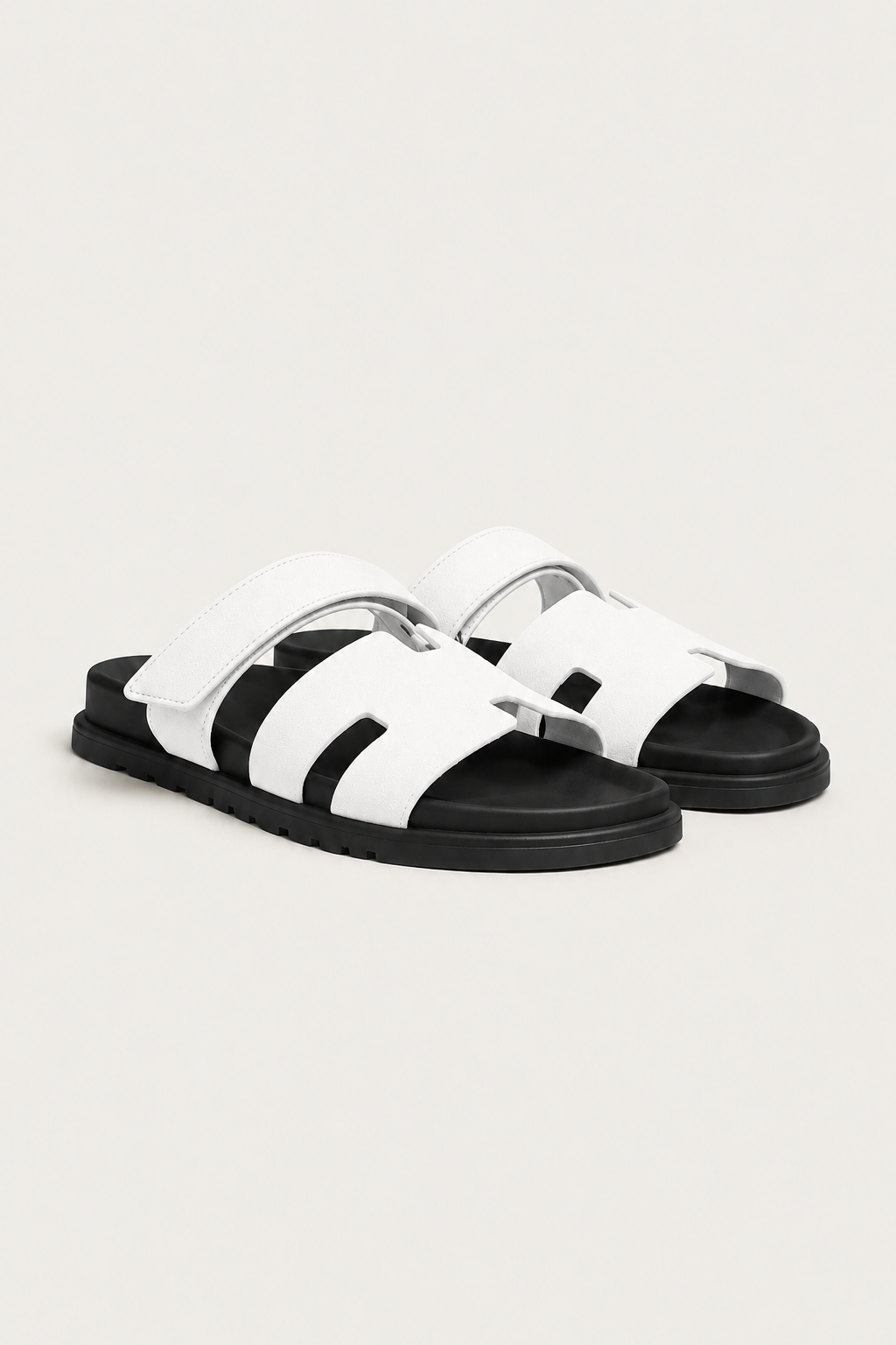 Ferrier Sandal White/Black