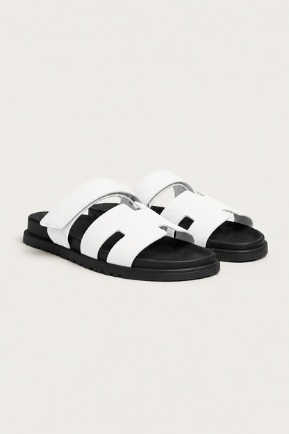 Ferrier Sandal White/Black