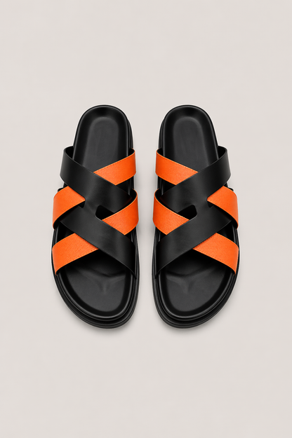Onola Sandal Nº1 Orange/Black