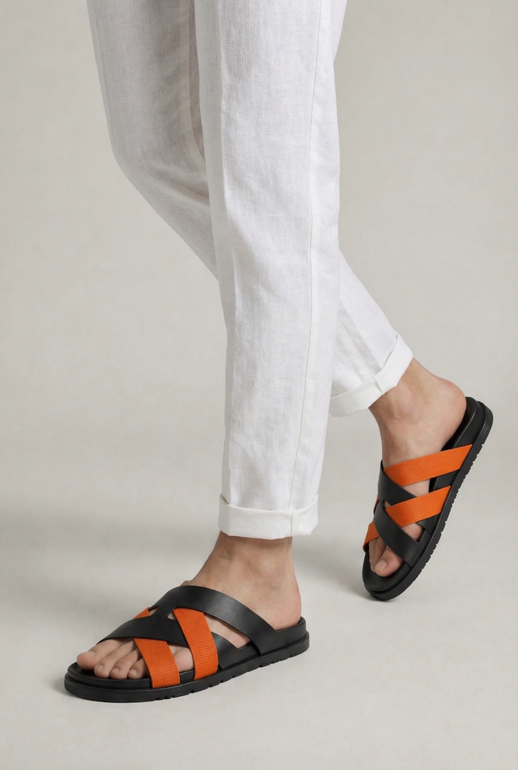 Onola Sandal Nº1 Orange/Black