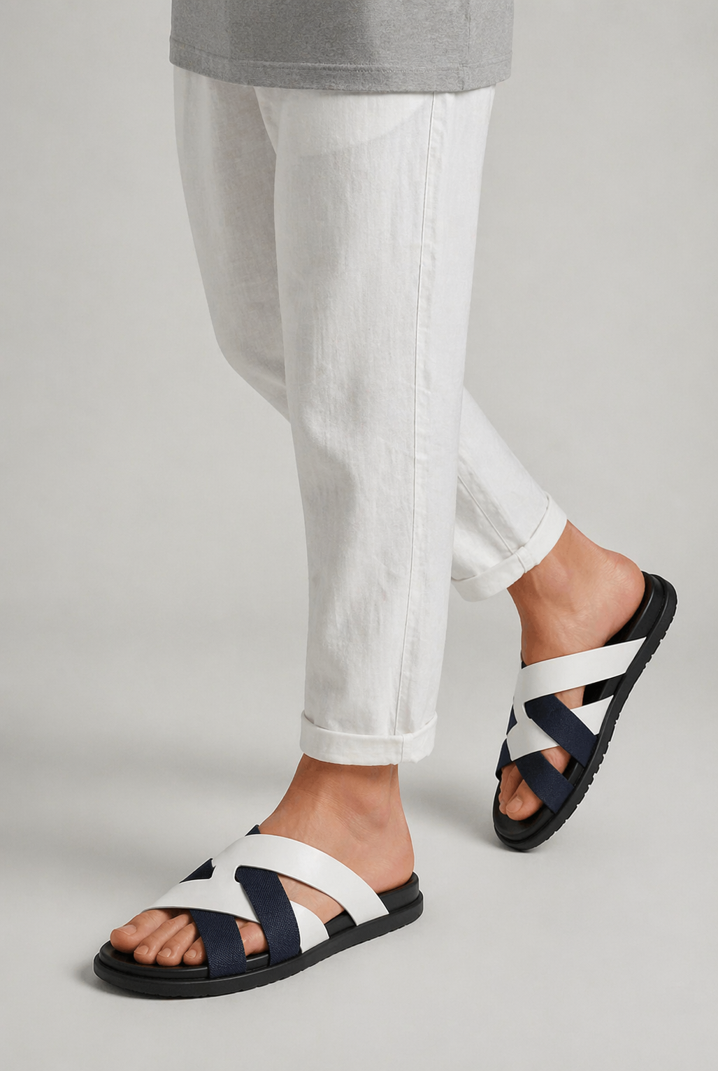 Onola Sandal Nº1 White/Navy