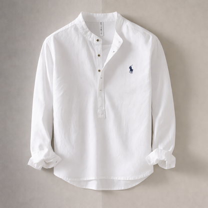 R&L - Fit Cotton Linen Shirt