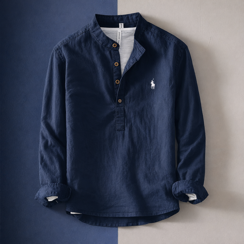 R&L - Fit Cotton Linen Shirt