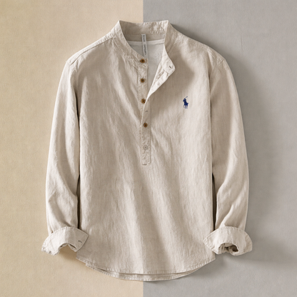R&L - Fit Cotton Linen Shirt