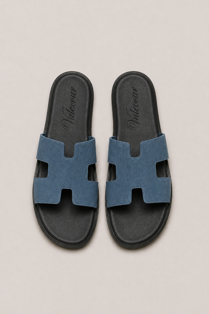Valero Suede Sandal Blue