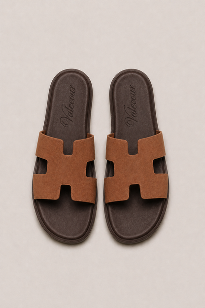 Valero Suede Sandal Brown