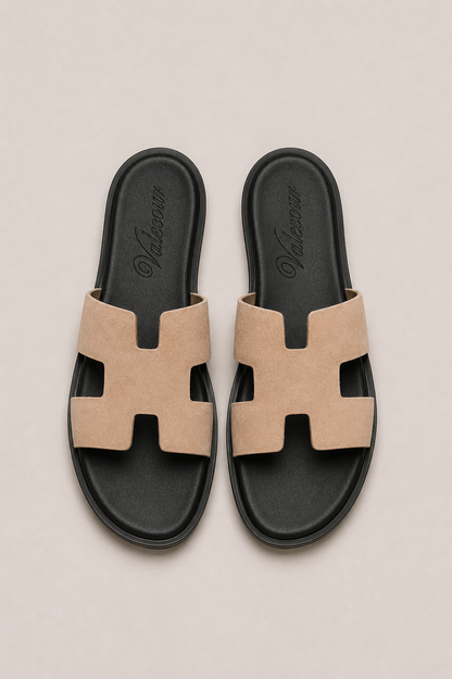 Valero Suede Sandal Beige