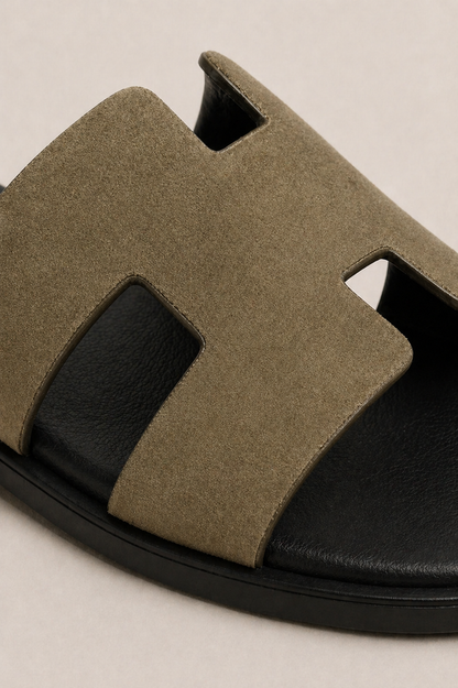 Valero Suede Sandal Olive
