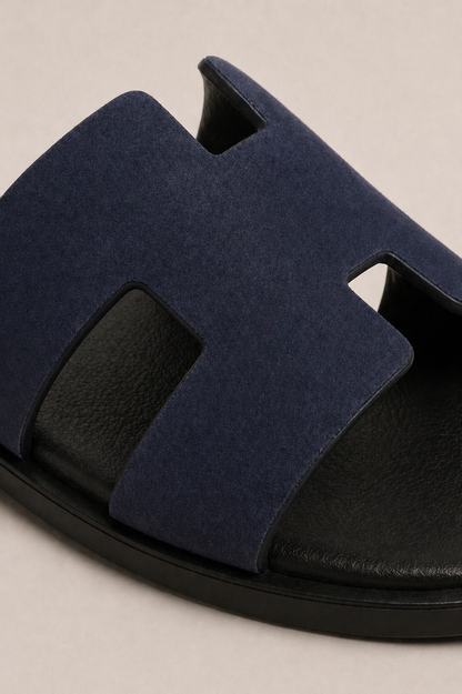 Valero Suede Sandal Navy