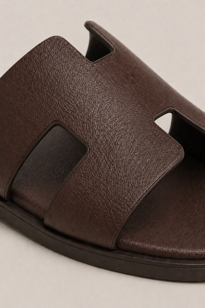Roberth Suede Sandal Dark Brown