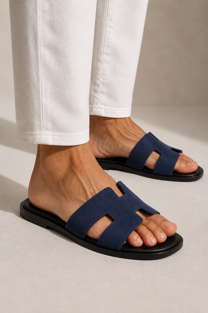 Valero Suede Sandal Navy