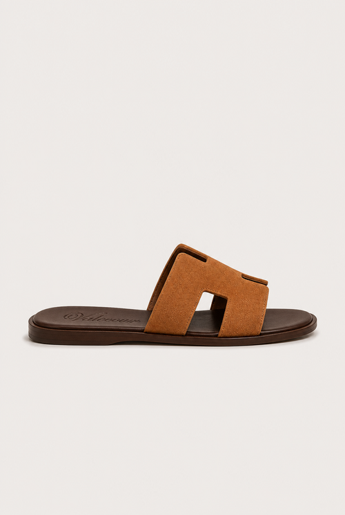 Valero Suede Sandal Brown