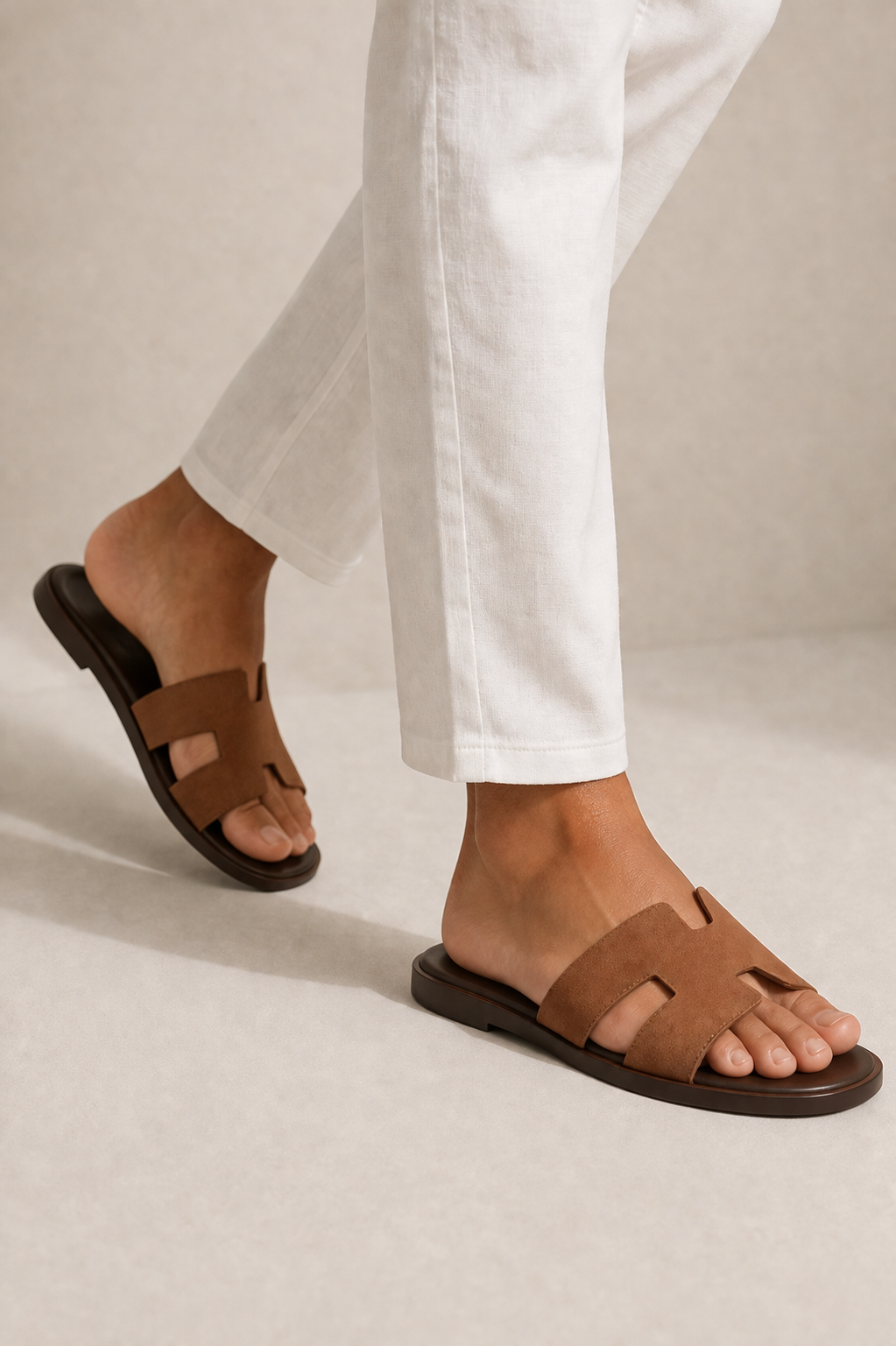 Valero Suede Sandal Brown