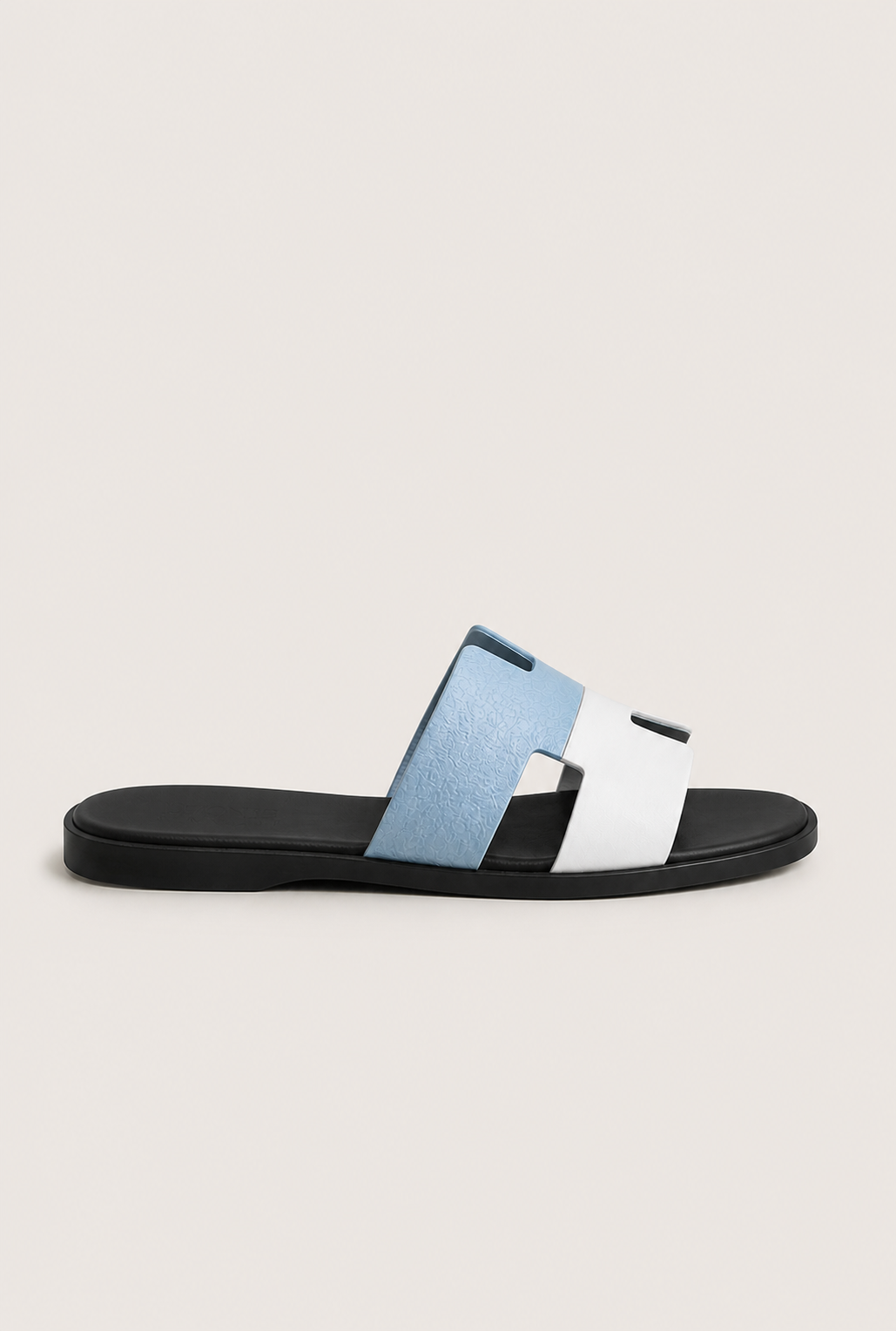 Roberth Suede Sandal Light Blue/White