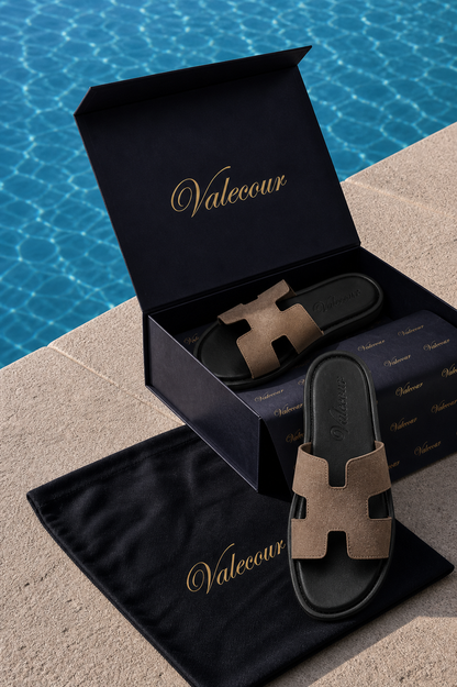 Valero Suede Sandal Taupe