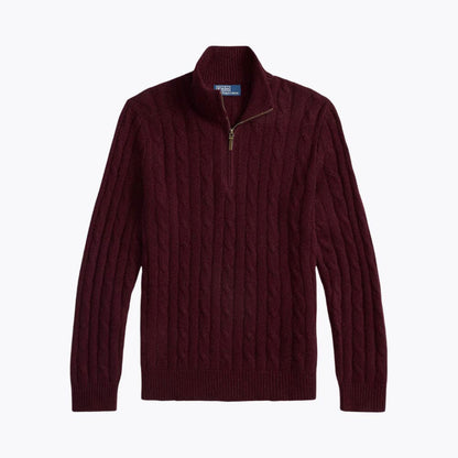 Premium Quarter-Zip Knit Sweater