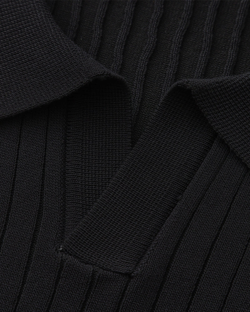 Premium Ribbed Polo Shirt