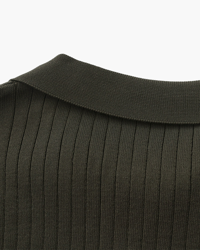 Premium Ribbed Polo Shirt