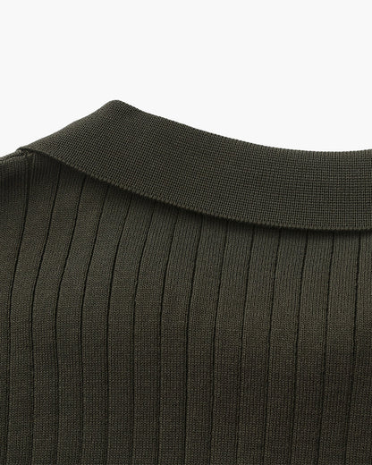 Premium Ribbed Polo Shirt