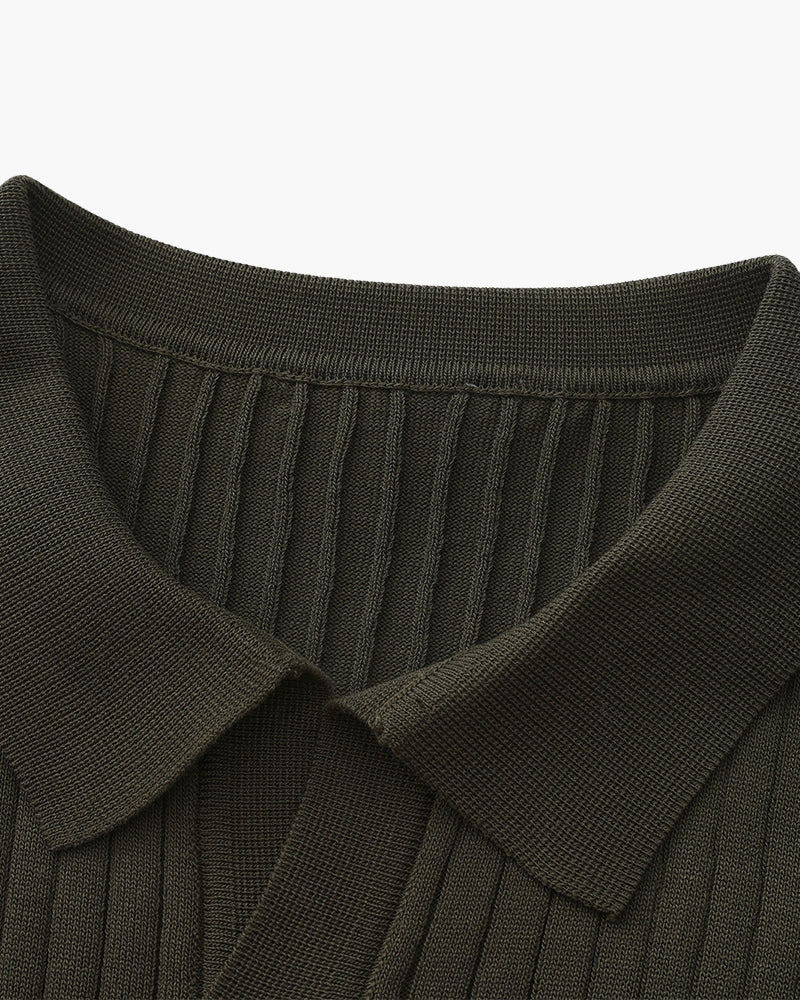 Premium Ribbed Polo Shirt