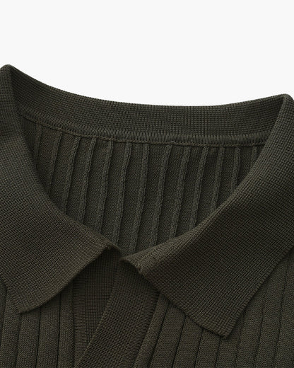 Premium Ribbed Polo Shirt