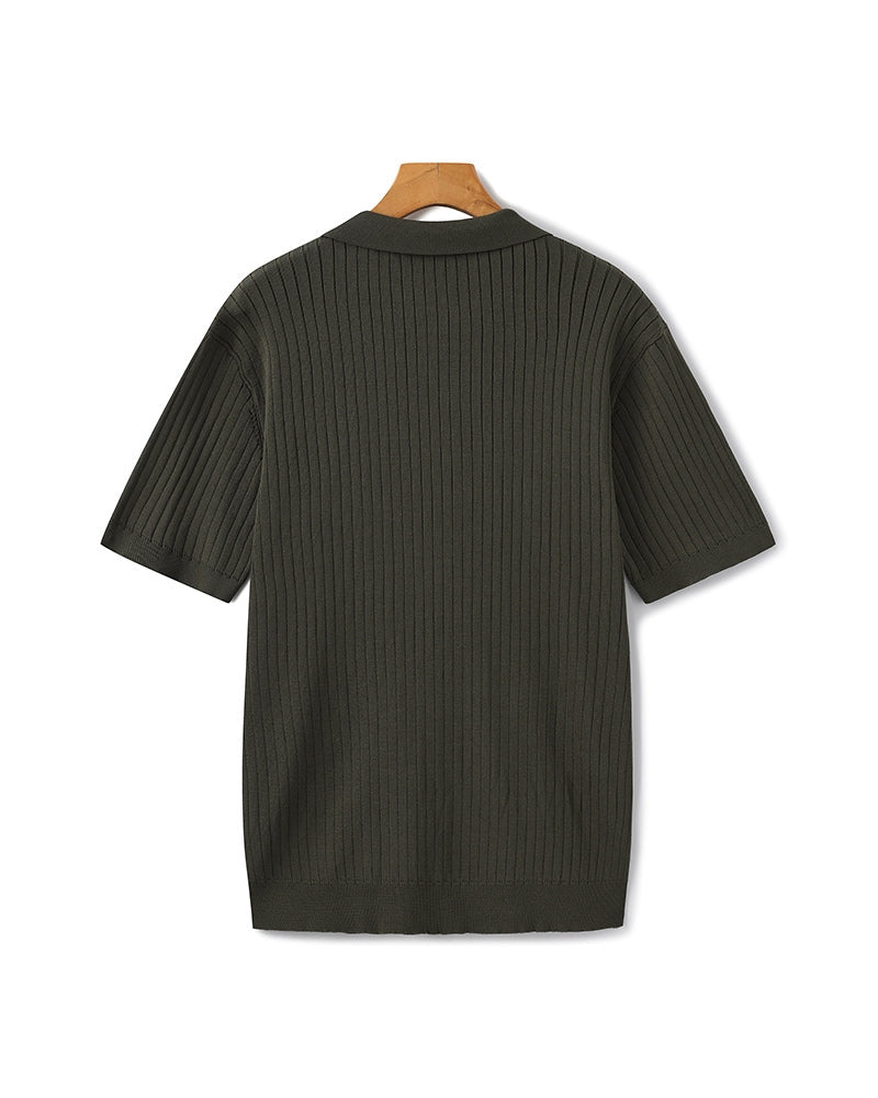 Premium Ribbed Polo Shirt