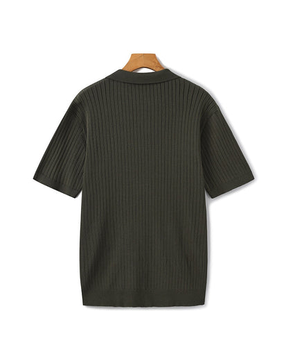 Premium Ribbed Polo Shirt