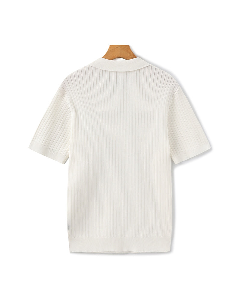 Premium Ribbed Polo Shirt